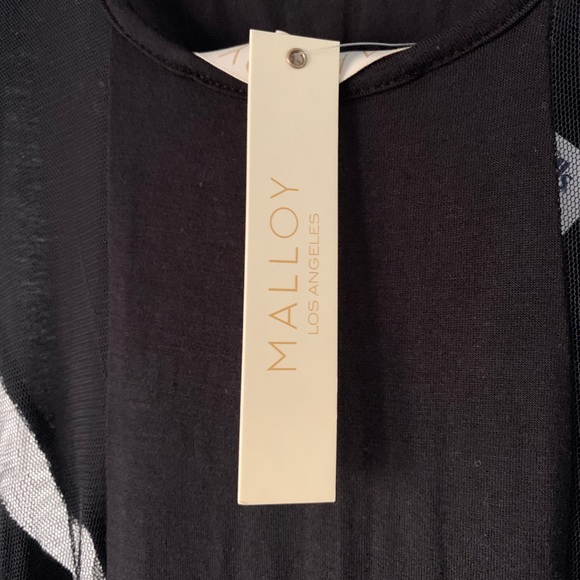 NWT Malloy Cutouts Sheer Tank Maxi Dress - Picture 5 of 8